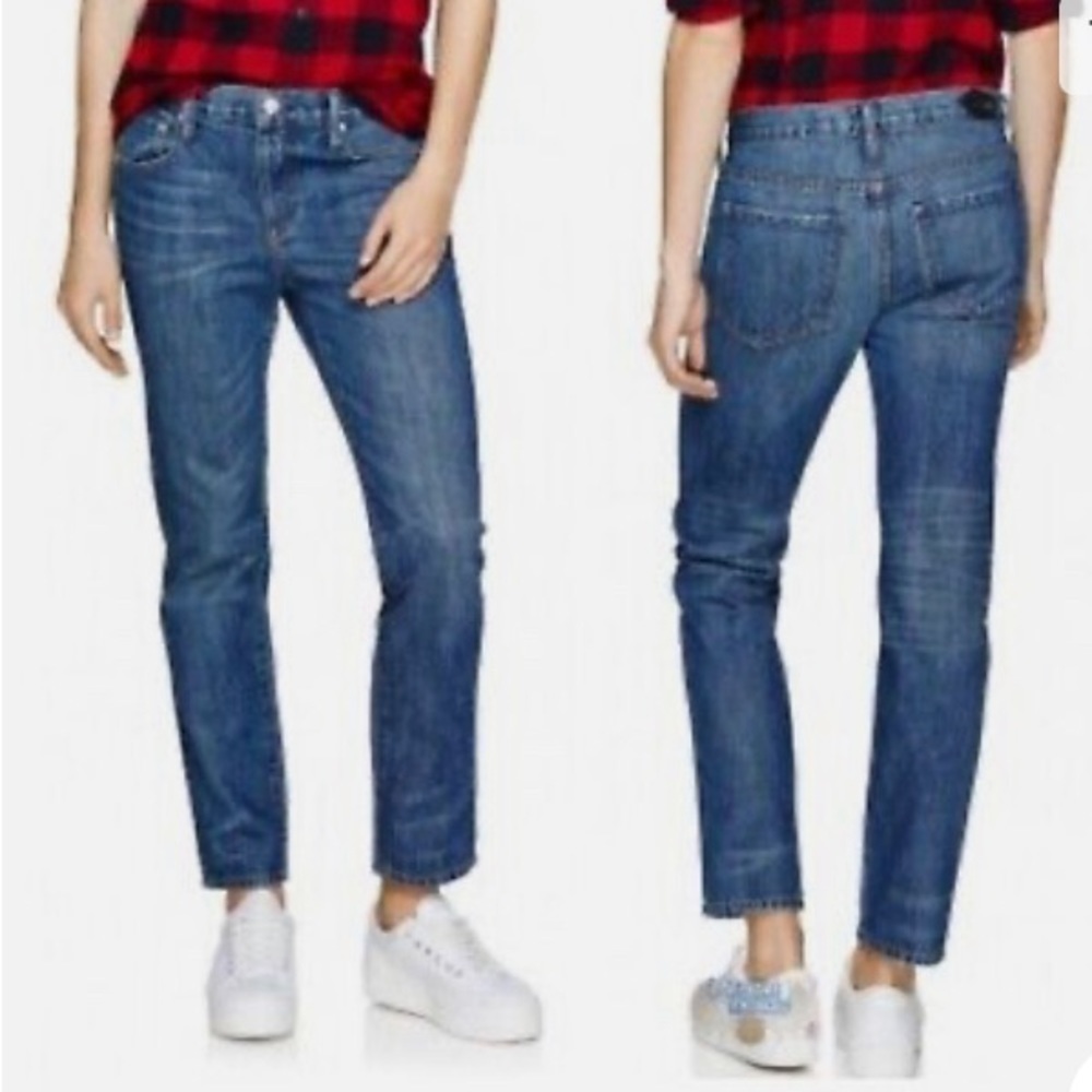 PARADISE MINE Sz 30 by Aritzia Slim Boyfriend Mid Wash Jeans NWT